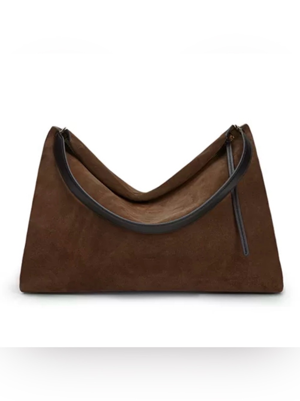Wandler Penelope Palissander Brown Suede Tote $895 Emerging Brand